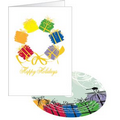 Wreath of Gifts Holiday Greeting Card with Matching CD